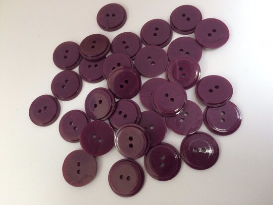  aubergine knopen 18 mm