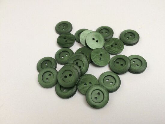  groene  knopen 15 mm