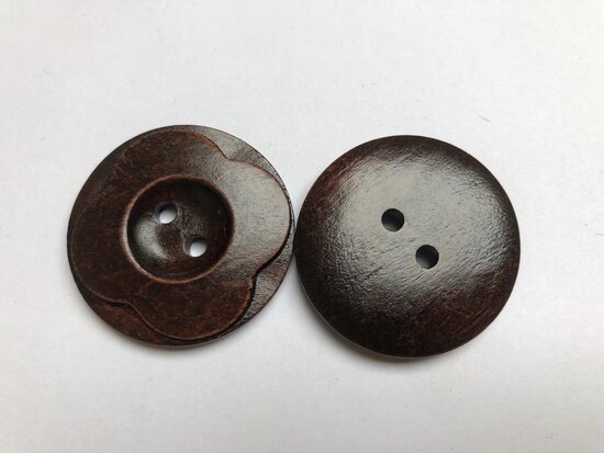 Houten knoop  35 mm