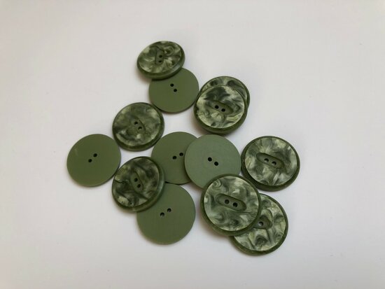  groene knopen 28 mm