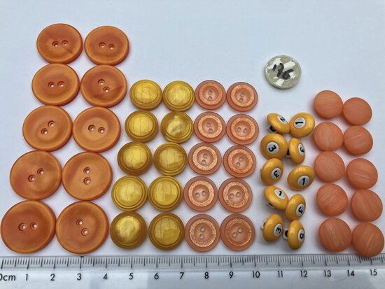 oranje knopen