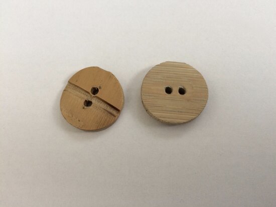 houten / bamboe knoop  21 mm