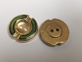 goudkleurige knoop  22 mm