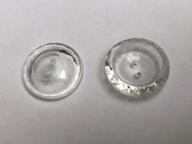 glazen transparante  knoop 18 mm