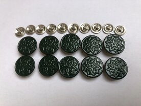 set 15 spijkerbroek/jeans knopen 16 mm