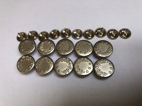 set 16 spijkerbroek/jeans knopen 13 mm