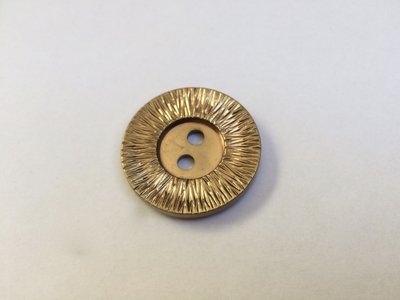 goudkleurige mantel knoop  35 mm
