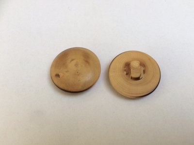 houten knoop  22 mm