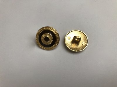 goudkleurige knoop  18 mm